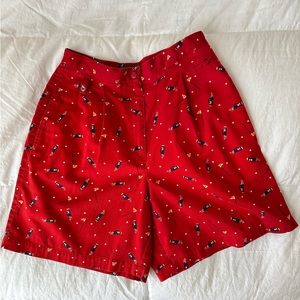 Liz Claiborne red Liz Golf shorts with long inseam- size 8
